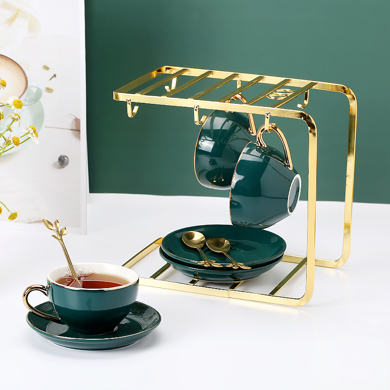 QD4D cup holder flower tea cup coffee cup mug rack storage water cup ...