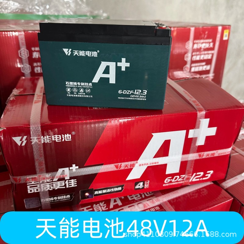 Batería Tianneng 48V60V72V/12A20A32A58A Batería de triciclo de coche eléctrico de plomo-ácido genuino nuevo