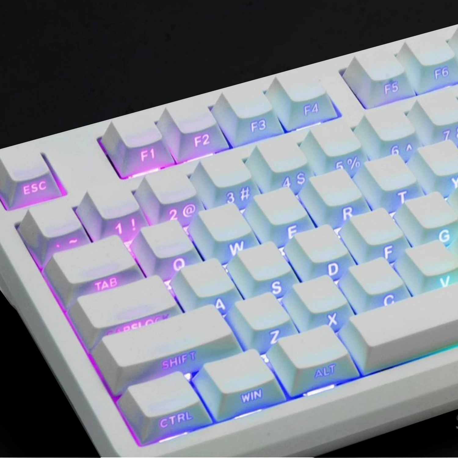 Прямые продажи производителя MOA XDA оригинал SOA с боку гравировкой полупрозрачная клавиша капс инжекционное формование сублимационная заготовка материала 143 клавиши