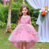 Наряд маленькой принцессы, кружевное платье, Amazon, детская одежда, оптовые продажи, юбка-пачка