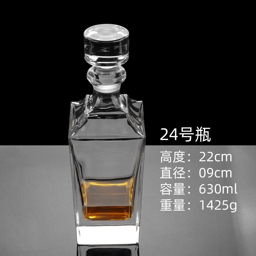 Botellas de vino de cristal transfronterizas directas de fábrica botellas de whisky europeas botellas de licores extranjeros botellas de vino blanco XO