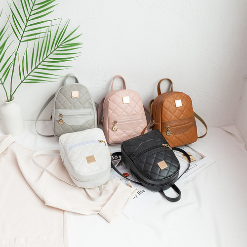 Fashion embroidered women's backpack women's niche design high-end sense ins Cambridge small backpack foreign trade wholesale