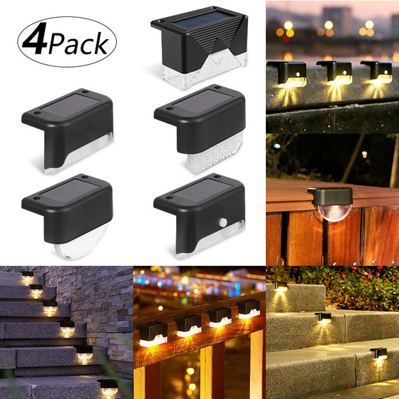 Solar Step Lights Outdoor Fence Lights Fence Lights Waterproof Staircase Lights Courtyard Staircase Lights Solar Step Lights