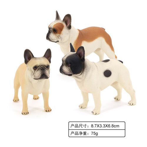 Simulated real-life static animal model early education animal toys pet dog standing bulldog children's gift ornaments