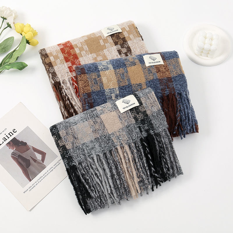 Demi-season atmospheric woven keep warm comfortable double-sided…