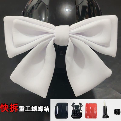 Decoration, Bow Tie for Dream – Motosiklet dəbilqələri - white-quick-release