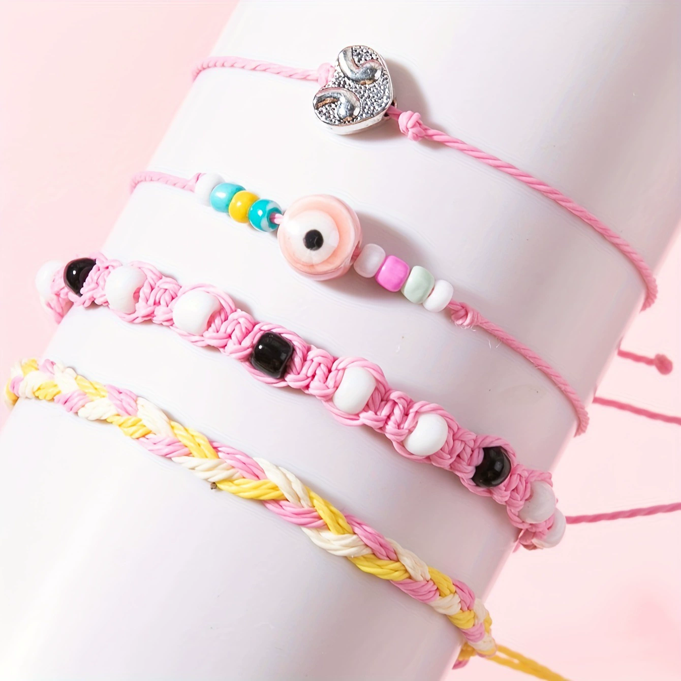 (Cross-border trading), adjustable jewelry, woven bracelet handmade, set, 4 pieces
