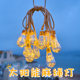 Cross-border New Product Hemp Rope Lamp Outdoor Waterproof Camping Solar Hemp Rope Lamp String Courtyard Copper Wire Lamp Christmas Bulb Lamp