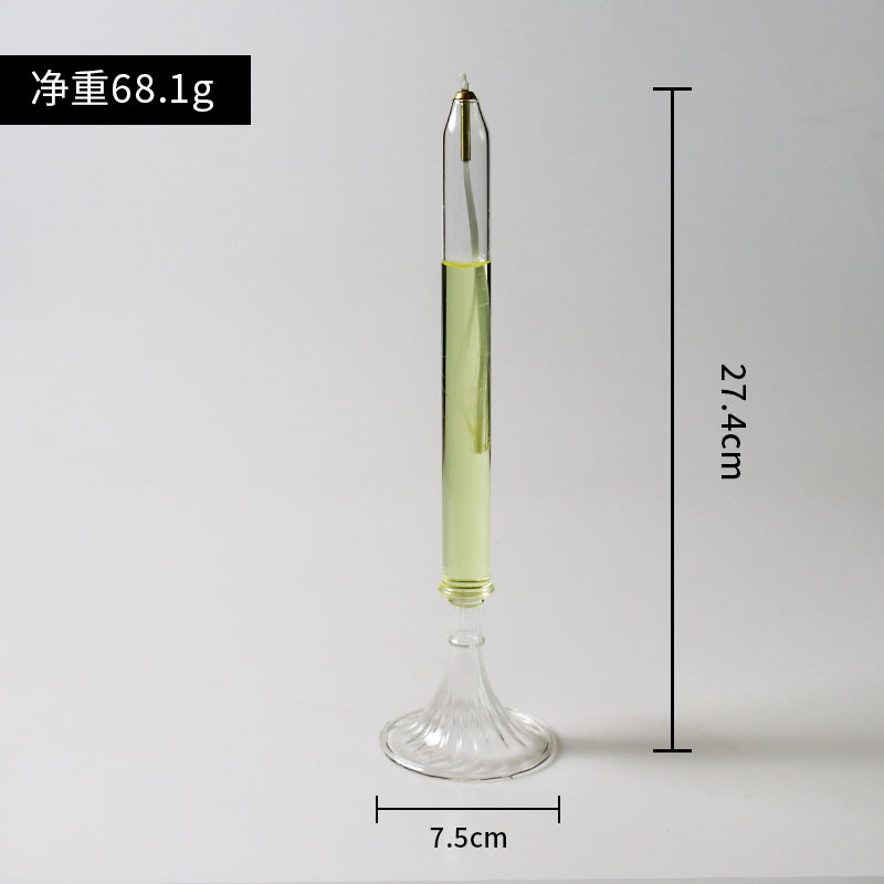 Creativo candelabro de cristal estilo europeo lámpara aceite simple personalidad romántica vela cena transparente decoración del hogar