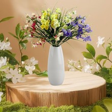 批发仿真春草手感水仙花办公室人造仿真植物假花把束婚庆家居装饰