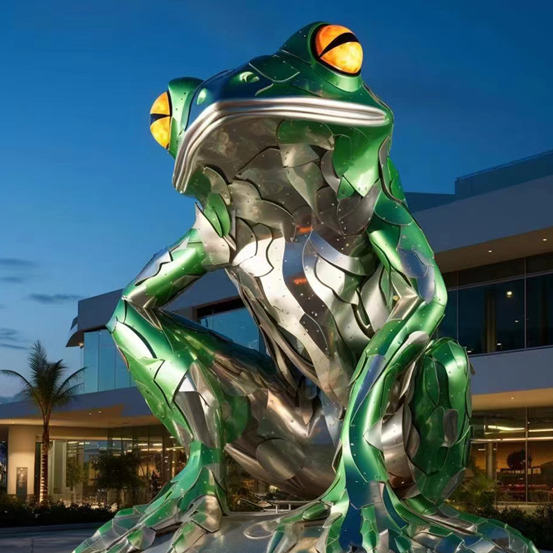 Frog sculpture