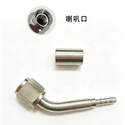 internal thread crimp-type hose – Tubing - 28-degrees-bell-mouth