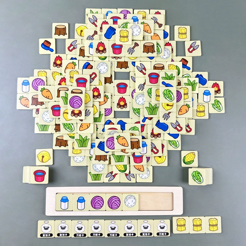 Деревянная настольная игра, игрушка, карты, карты для досуга