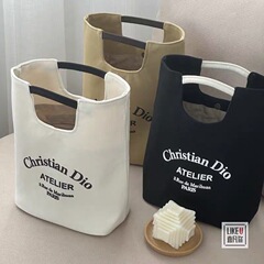 新品キャンバス通勤バケツバッグ学生弁当箱サラリーマン手提げ弁当大容量カジュアルシンプル通勤バッグ