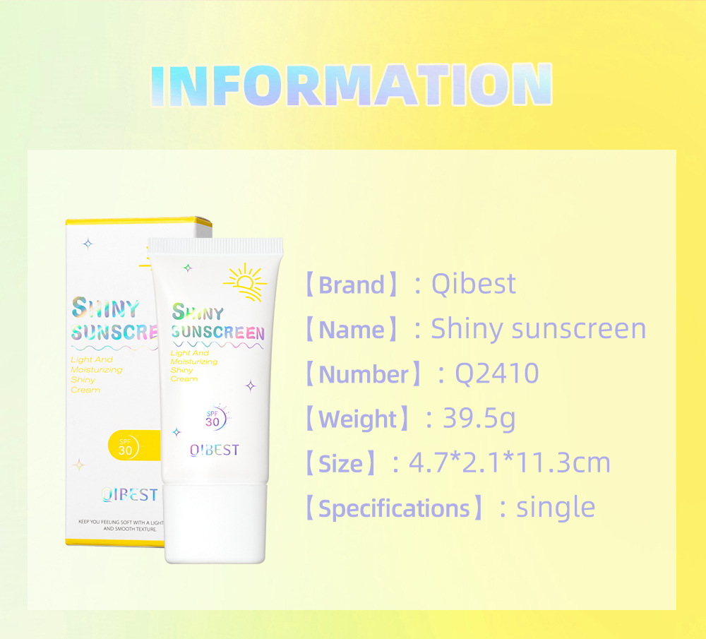 QIBEST Cross-border Isolation Pearlescent Brightening Primer Moisturizing, Natural, Refreshing, Oil-Control and Non-Greasy Hydrating Isolation Lotion undefined