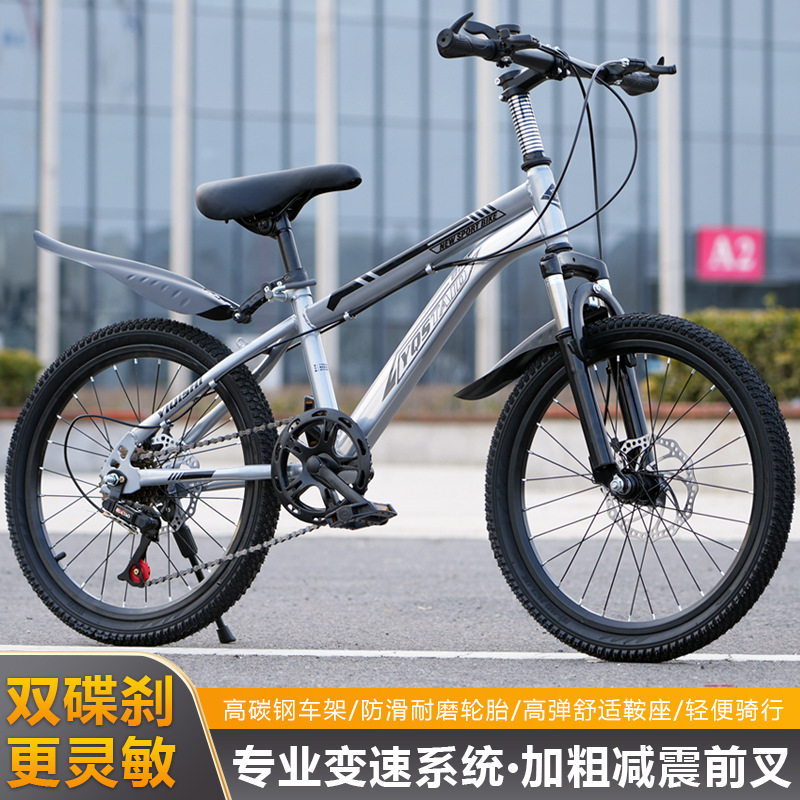 Children's Bicycles 7-18 Years Old, Middle-Aged and Older Students' Bicycles 20inch Boys and Girls Disc Brake Shock-Absorbing Mountain Bikes and Variable Speed Bikes