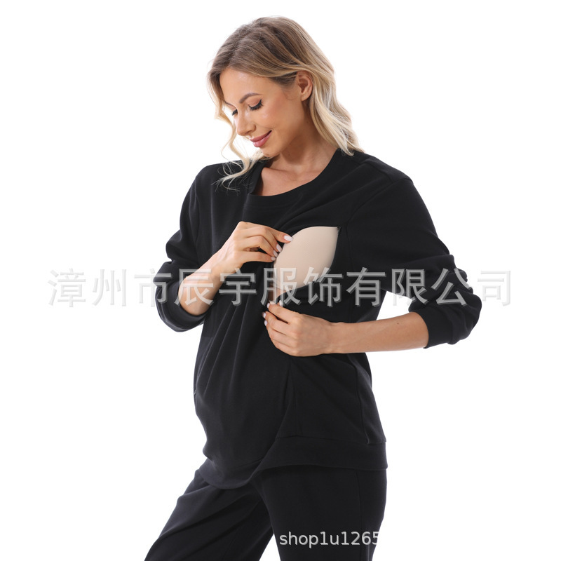 妊婦セットファッション2025欧米の2つのセットの新型はゆったりしています。|undefined