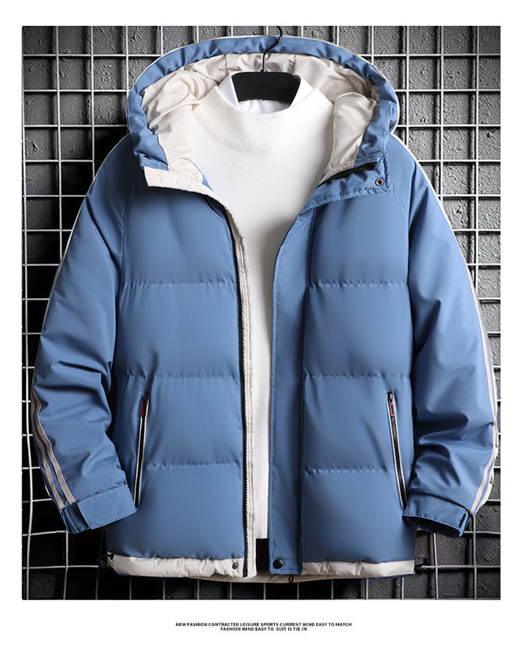 Men's Puffer Jacket - Warm Cotton Winter Coat For Men_voghion.com