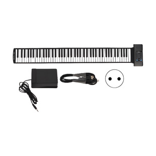 Cross-Border 88-Key Hand-Rolled Piano Portable Folding Electronic Keyboard Instrument Adult Manufacturer Wholesale Charging Portable