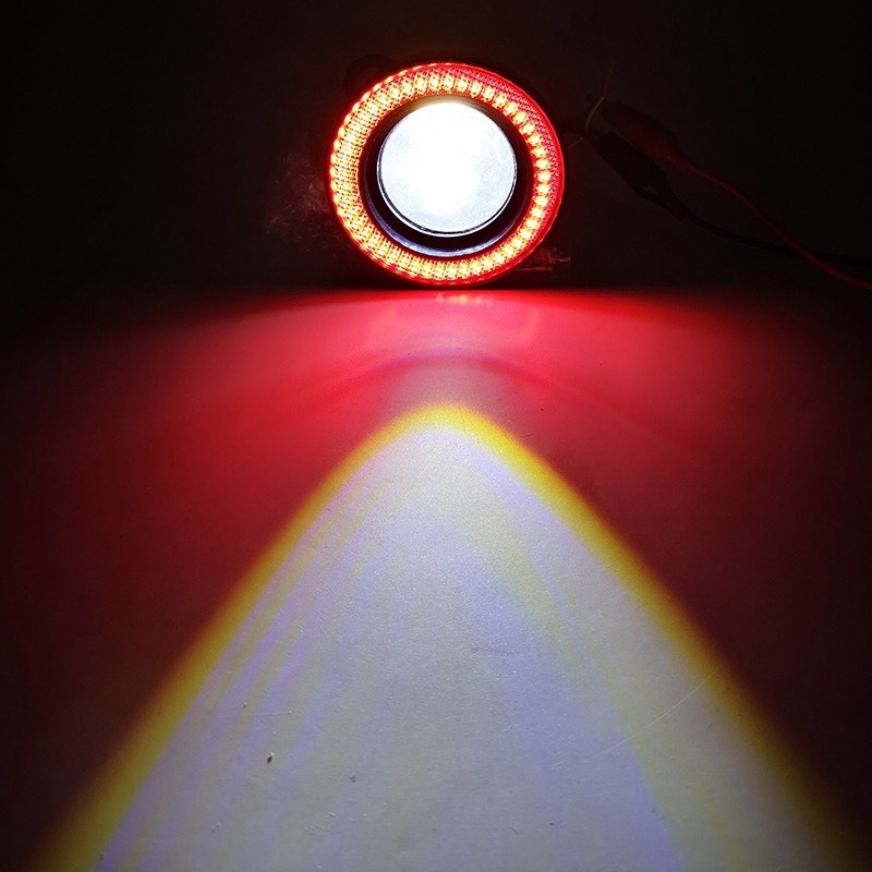 Car Led Lens 30W Fog Lamp 3inch with Cob Blue Angel Eye Ring Modified Bull's Eye Fog Lamp Daytime Running Light