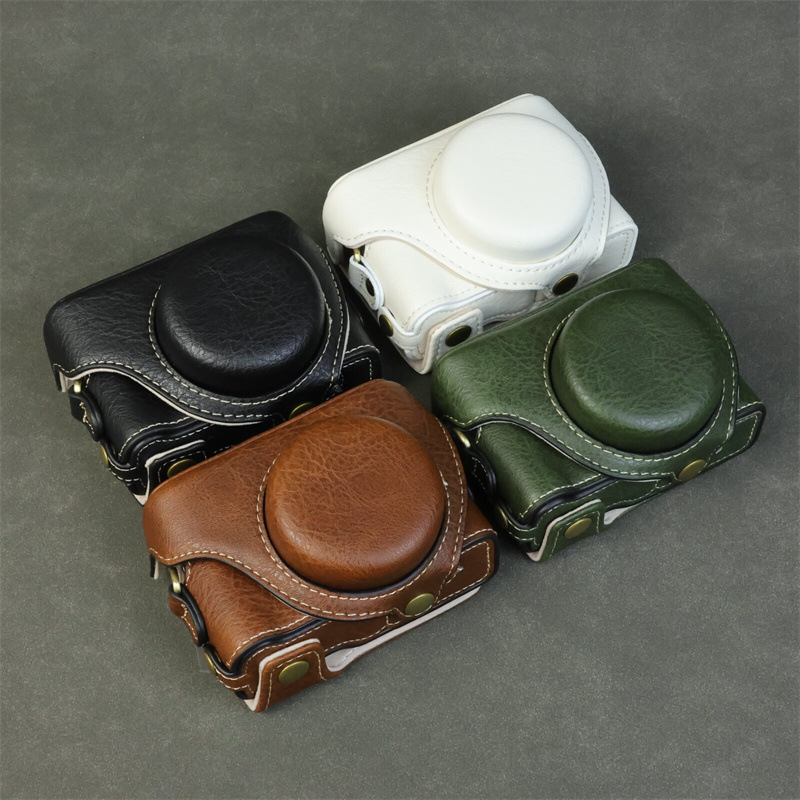 Suitable for Sony Zv1M2 Camera Bag Zv1F Protective Leather Case Portable Cosmetics Bag Bottom Opening Battery Replacement Version