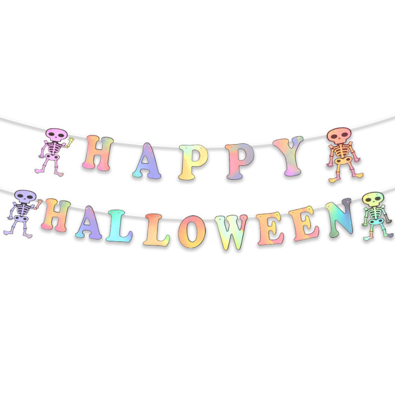 ハロウィンバナー、コウモリフラッグ、テーマパーティーフラワーバナー、フラッグ、誕生日フラッグ、パーティーデコレーション小道具|undefined