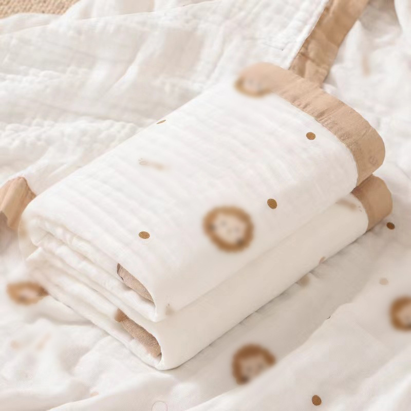 Toallas de gaza para bebés de seis capas de espuma de alta densidad para niños, toallas de baño para bebés, toallas de almuerzo para niños image 27