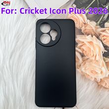 适用于Cricket Icon Plus 2026手机壳全磨砂皮套彩绘素材黑色软壳