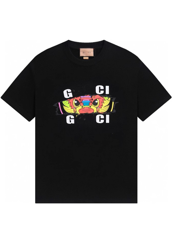 GU クロスボーダー ハイバージョン 25SS 新作 辰年 蛇年 蛇絵文字プリント 半袖Tシャツ 男女兼用 万能|undefined