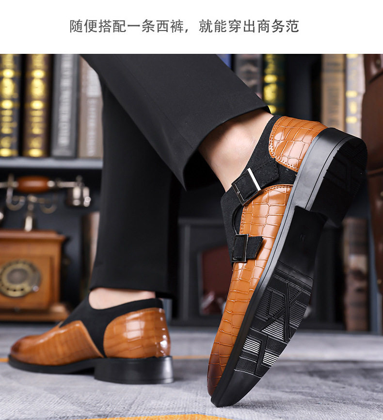 Giày lười nam da siêu sợi mũi nhọn, đế cao su mềm, thoáng khí, phong cách công sở — Giày bệt màu nâu, Giày bệt màu vàng, Giày bệt màu xanh, Giày bệt màu xám chi tiết 18