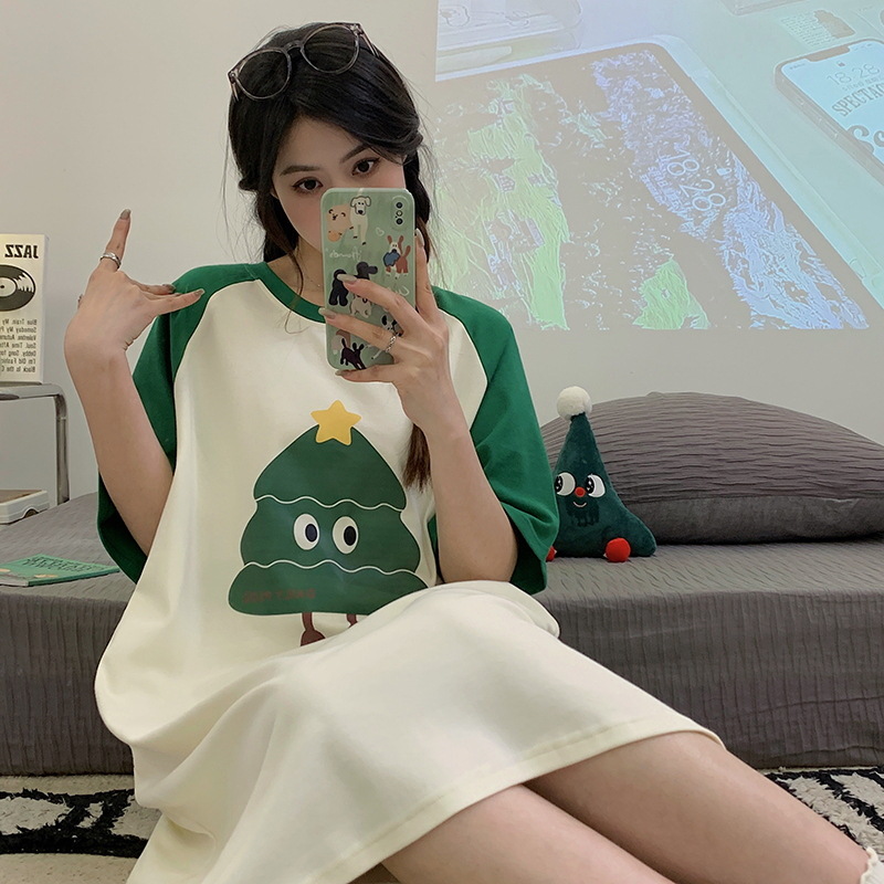 Pijama de verano para mujeres 2024 nueva mujer de algodón sexy de verano de mangas cortas para mujeres embarazadas pijamas de gato negro de verano para mujeres