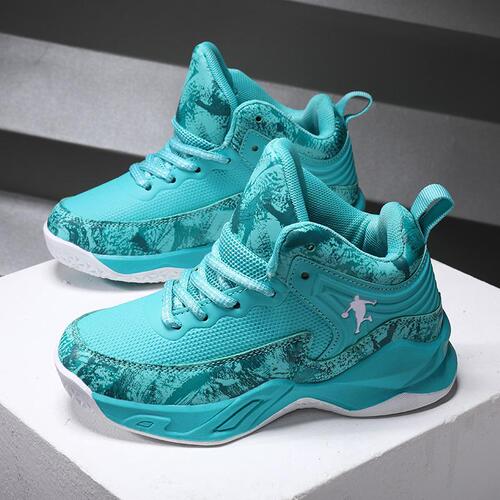 Children's Sports Shoes 2025 Spring Network Air Permeable Training Big Kids Casual Shoes Boy Basketball Shoes
