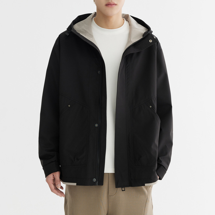 Wuge chaqueta con capucha casual para hombre para hombre 2024 primavera nueva chaqueta de todo fósforo de moda chaqueta para hombre chaqueta de herramientas