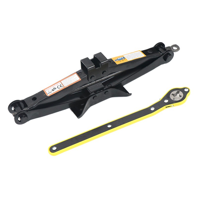 Gato hidráulico manual para autos pequeños, gato de trinquete de 2T para montaje en vehículo, herramienta de 3 toneladas para autos pequeños.