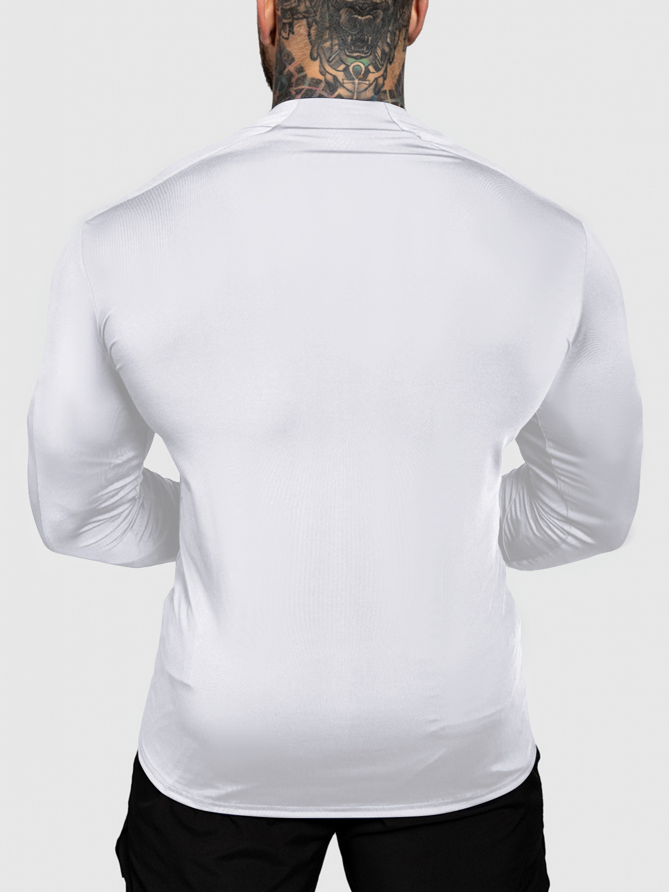 Men's Quick Drying Long Sleeve Cardigan Jacket Slim Fit Stretch Sports Fitness Base Layer Training Running Top Trendy Autumn_viptrois.com