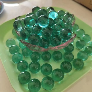 Factory Supply Green Glass Beads 14mm 16mm 19mm 21mm 25mm Clear Glass Marbles
