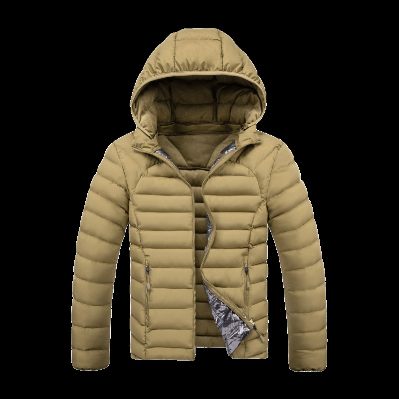 2023 transfronteriza costilla abrigo hombres forrado de lana engrosada abrigo de algodón acolchado con capucha abajo abrigo de algodón acolchado raqueta de algodón europeo y americano Comercio exterior al por mayor