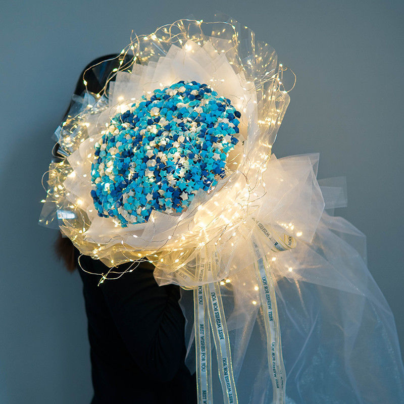 折纸星星花束手工DIY材料包儿童生日礼物生日礼女友男友闺蜜