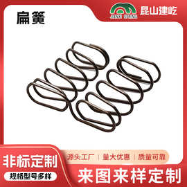 汽车不锈钢单向器扁弹簧琴钢矩形扁簧碳钢椭圆形扁线弹簧压簧加工