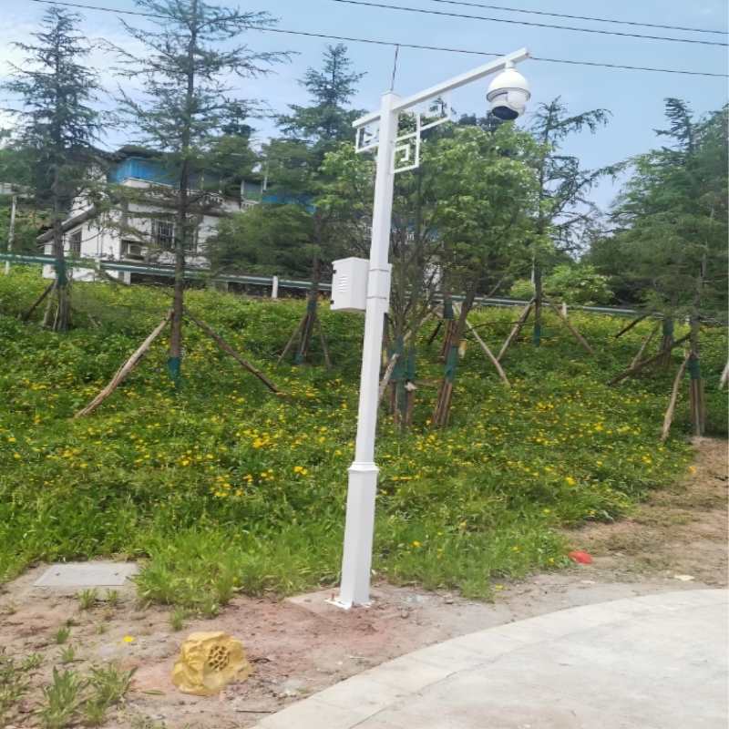 监控立杆户外分段式不锈钢2米拼接小区摄像头组合分段3米监控杆