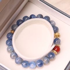 卸売天然カイヤナイトサザンレッド瑪瑙ブレスレット新しい中国風の女性のファッションハンドジュエリーカイヤナイトブレスレットギフト