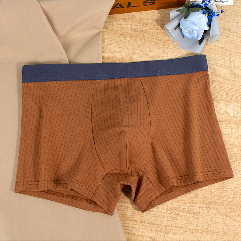 Ropa interior de los hombres puro algodón antibacteriano Boxer shorts hombres deportes transpirable suelta vitalidad Boxer shorts cabeza de los hombres