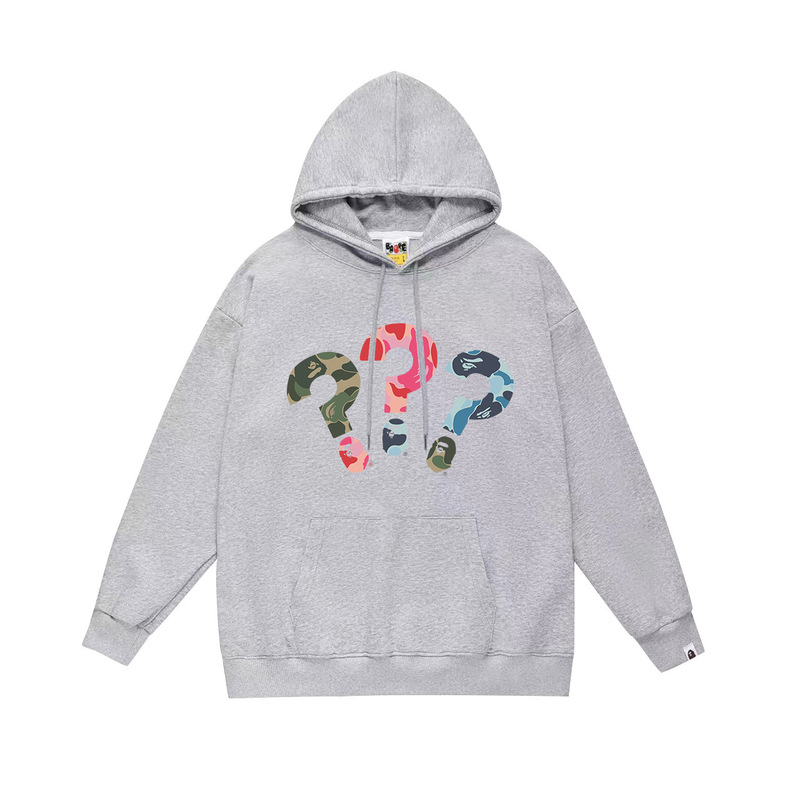 BAPE猿人头潮牌单面印花连帽卫衣秋冬新款嘻哈潮流男女同款|undefined