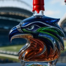 独立站玻璃酒瓶异形酒瓶创意酒瓶跨境威士忌酒瓶鹰头泡酒瓶加工