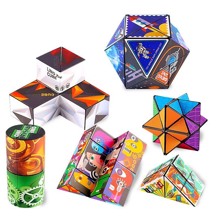 Three dimensional variable unlimited magnetic Rubik's cube