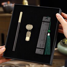 创意木质书签礼盒实木车载歌曲u盘木质签字笔商务笔礼盒高端送礼