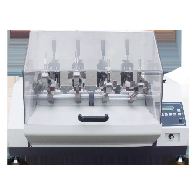 Законченные ботинки пятки гнуть складывая подошва машины теста складывая ботинки машины теста повторили депозит аппаратуры теста