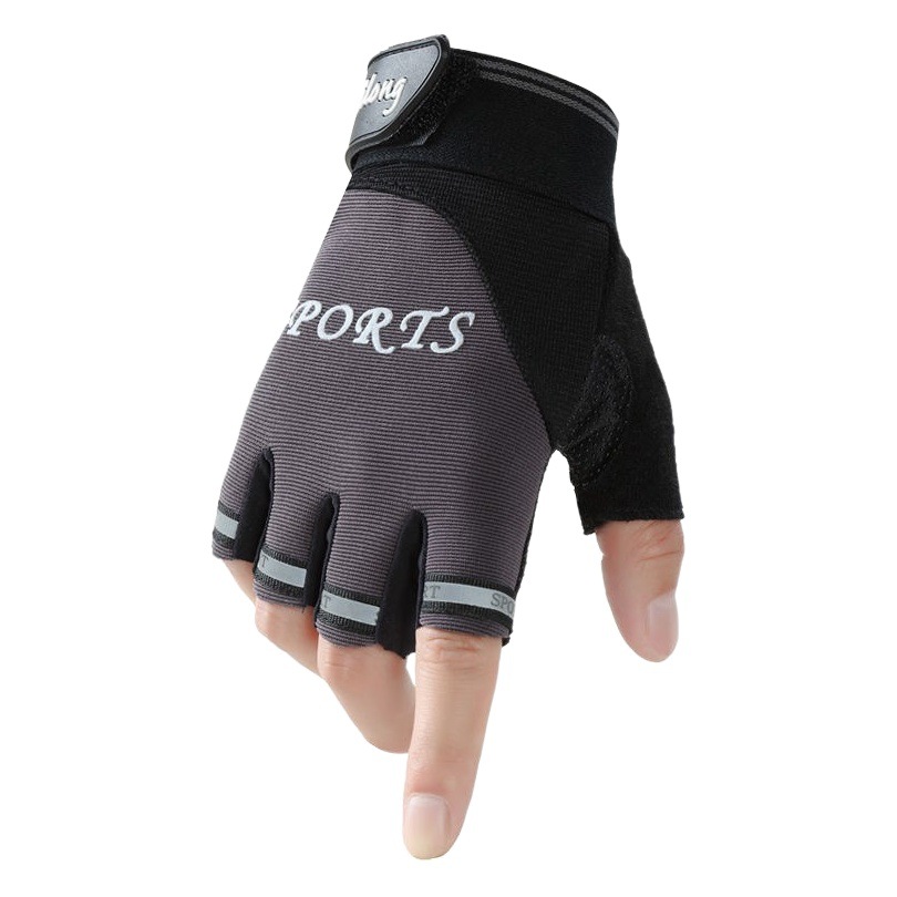 Ciclismo medio dedo guantes deportivos hombres y mujeres fitness al aire libre primavera y verano motocicleta delgada bicicleta guantes para niños