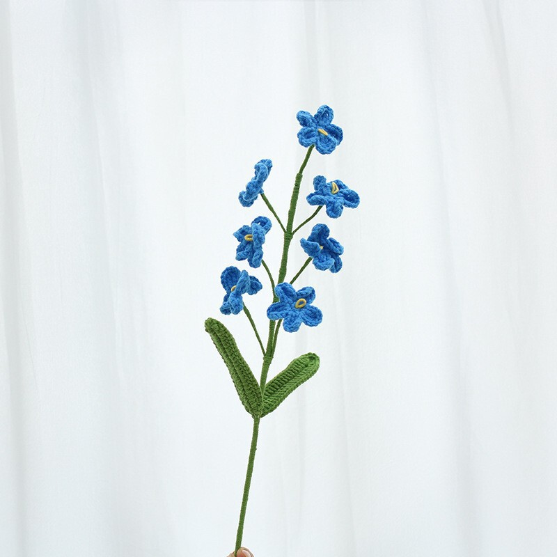 クロスボーダーの手編みの完成品の小さい花束は花の毛糸のメリヤスの花束を模倣します。|undefined