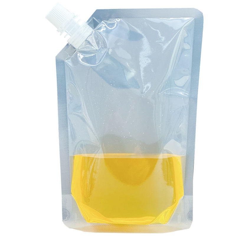 Bolsa de boquilla de bebida de cerveza oblicua bolsa de sopa de ciruela agria Medicina Tradicional China calefacción bolsa de embalaje sellada bolsa de embalaje de leche de soja